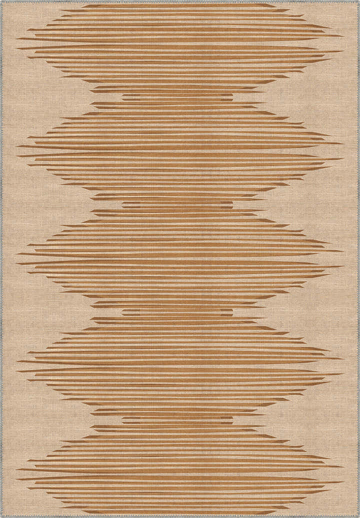 Syralla Brown Washable Rug
