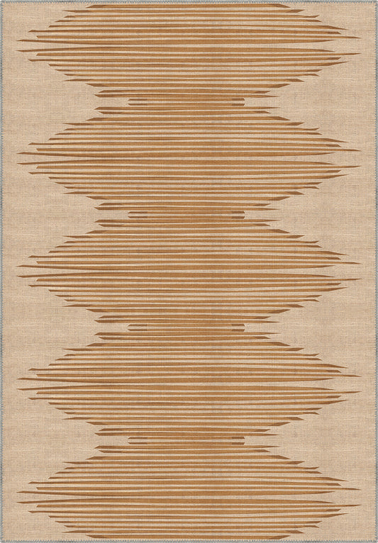 Syralla Brown Washable Rug