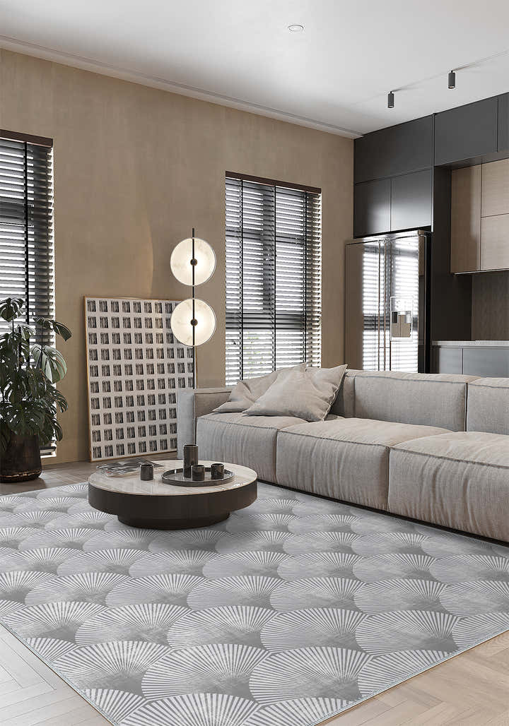 Addison Modern Silver Rug