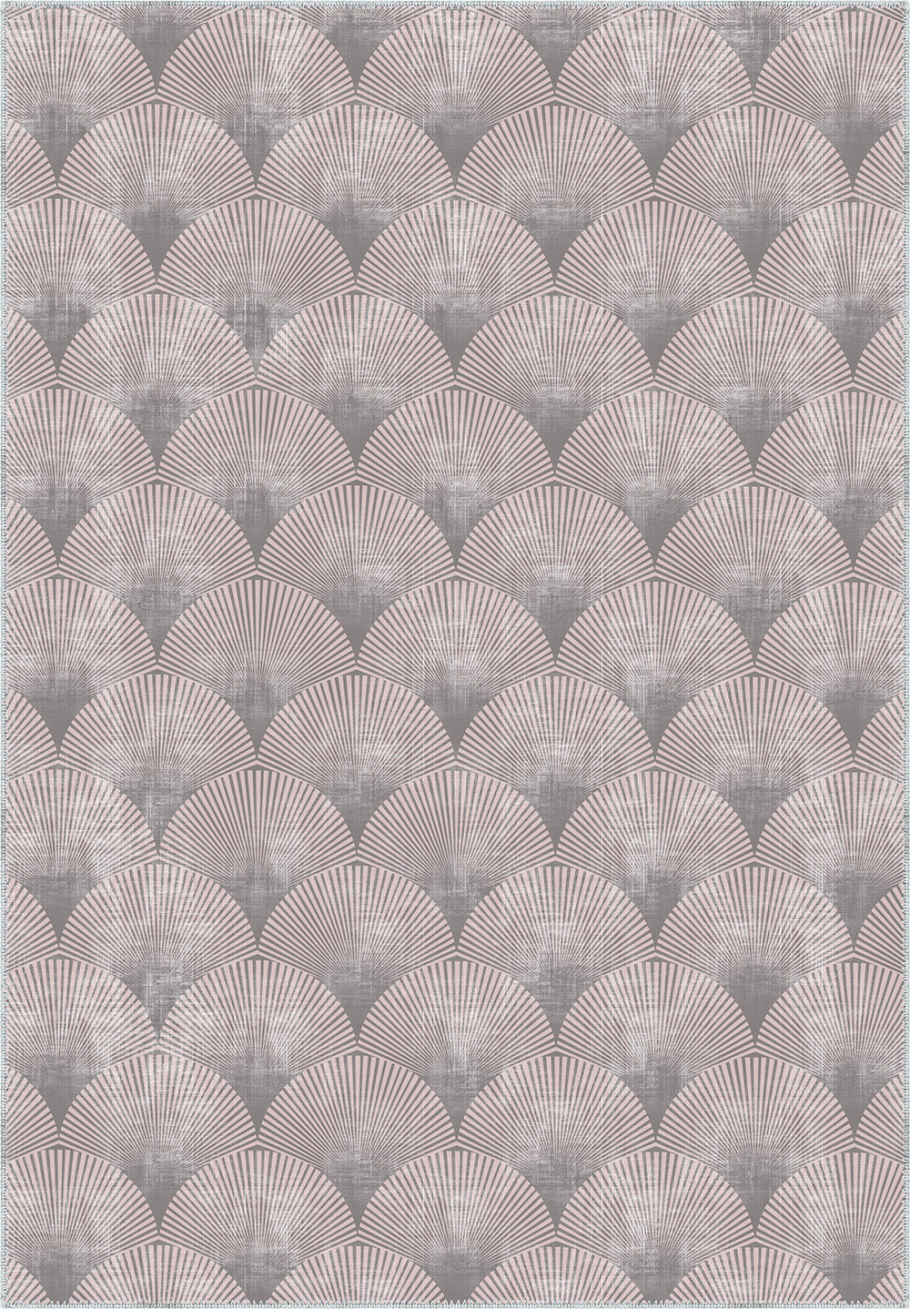 Addison Light Pink Art Deco Rug | Rugette