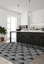 Addison Geometric Anthracite Rug