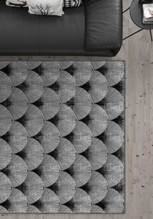 Addison Geometric Anthracite Rug