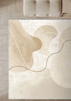 Alindra Beige Modern Rug