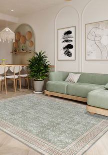 Alexis Modern Bordered Washable Rug