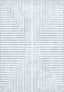 Kylie Striped Washable Rug - Light Blue