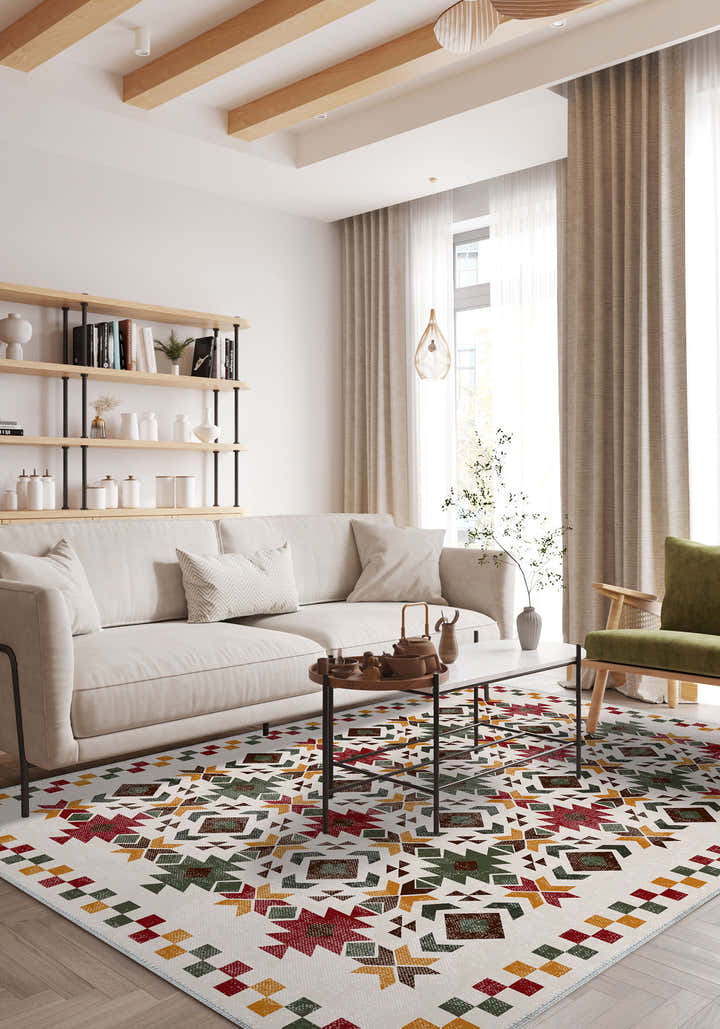 David Colourful Bohemian Rug