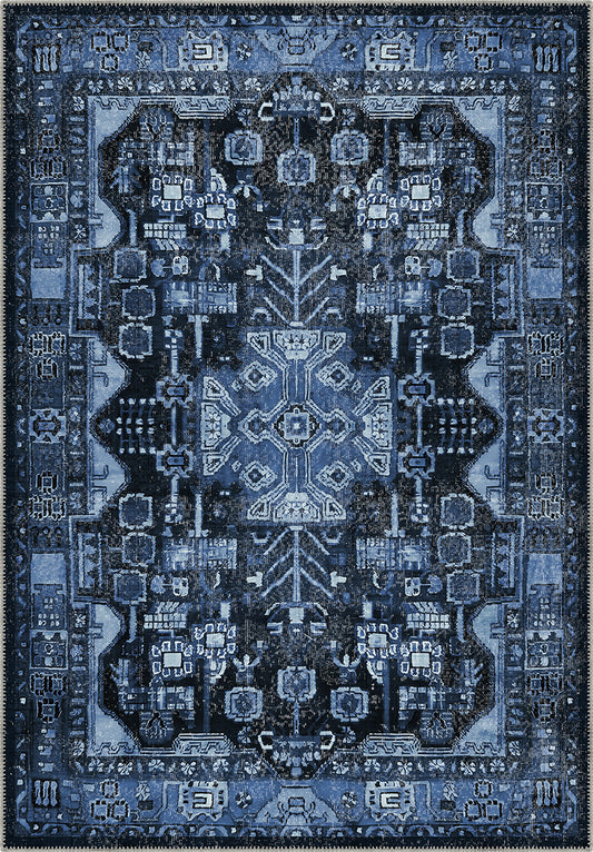 Gideon Blue Medallion Rug