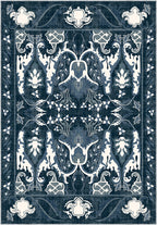 Henry Blue Distressed Rug