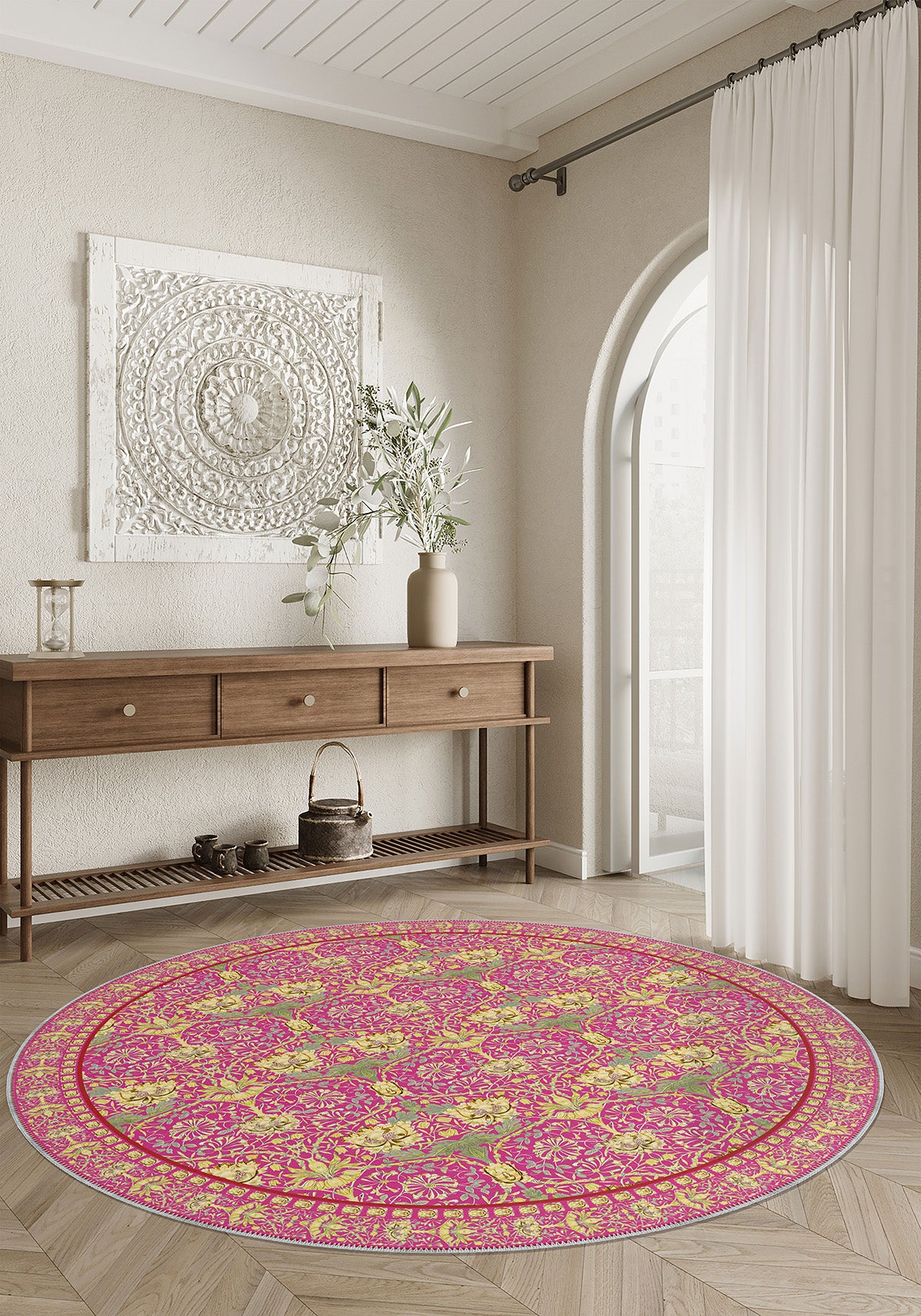 Zachary Vintage Pink Rug | Rugette Oriental Rug