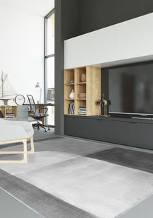 Ianthe Grey Abstract Rug