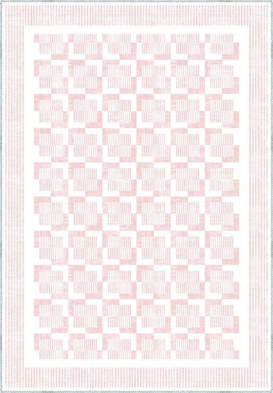 Berylle Light Pink Striped Rug