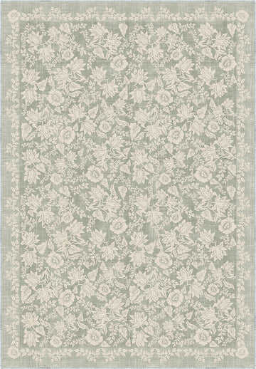 Minora Floral Sage Green Rug