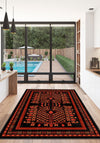 Anara Red Black Pomegranate Rug