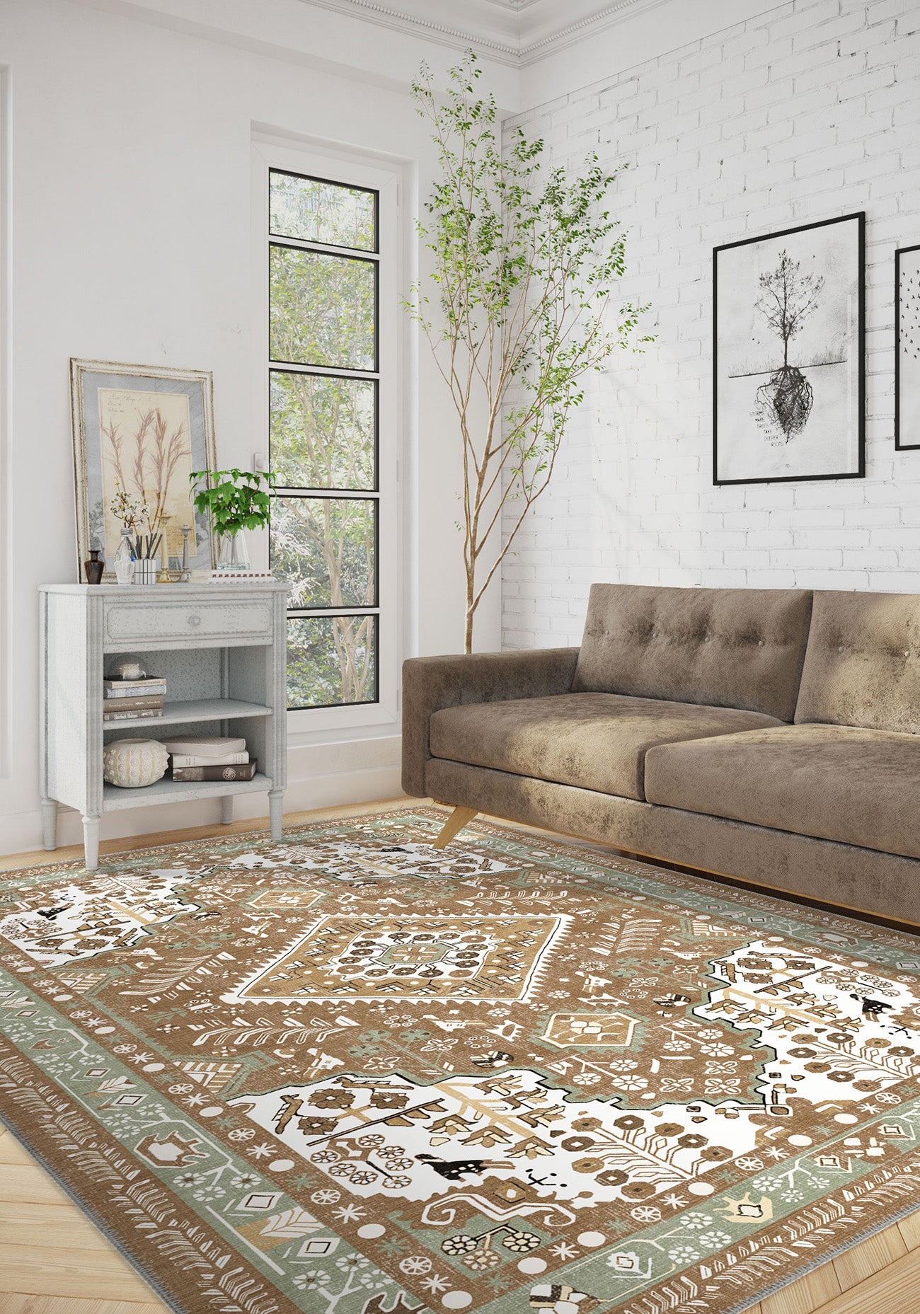 Oberon Natural Persian Rug