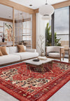 Oberon Red Medallion Rug