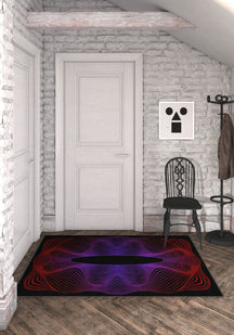 Optio Purple Op Art Rug