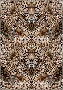 Sarana Animal Print Washable Rug