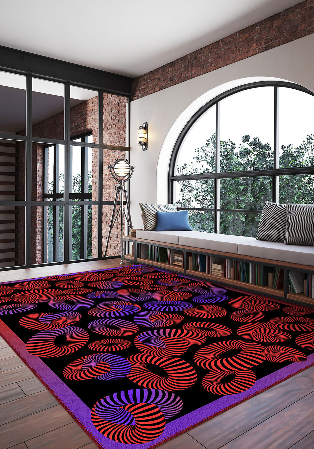 Lorelai Colourful 3D Rug