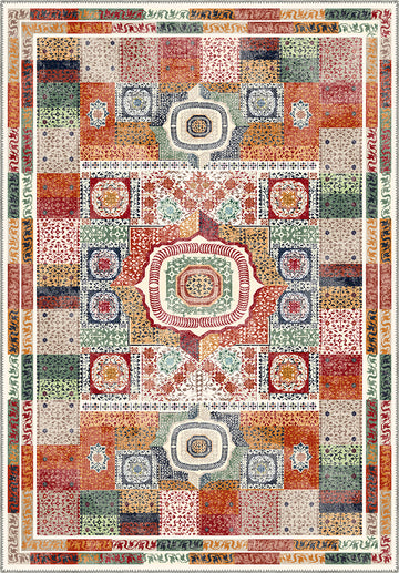 Zahara Colorful Mamluk Rug