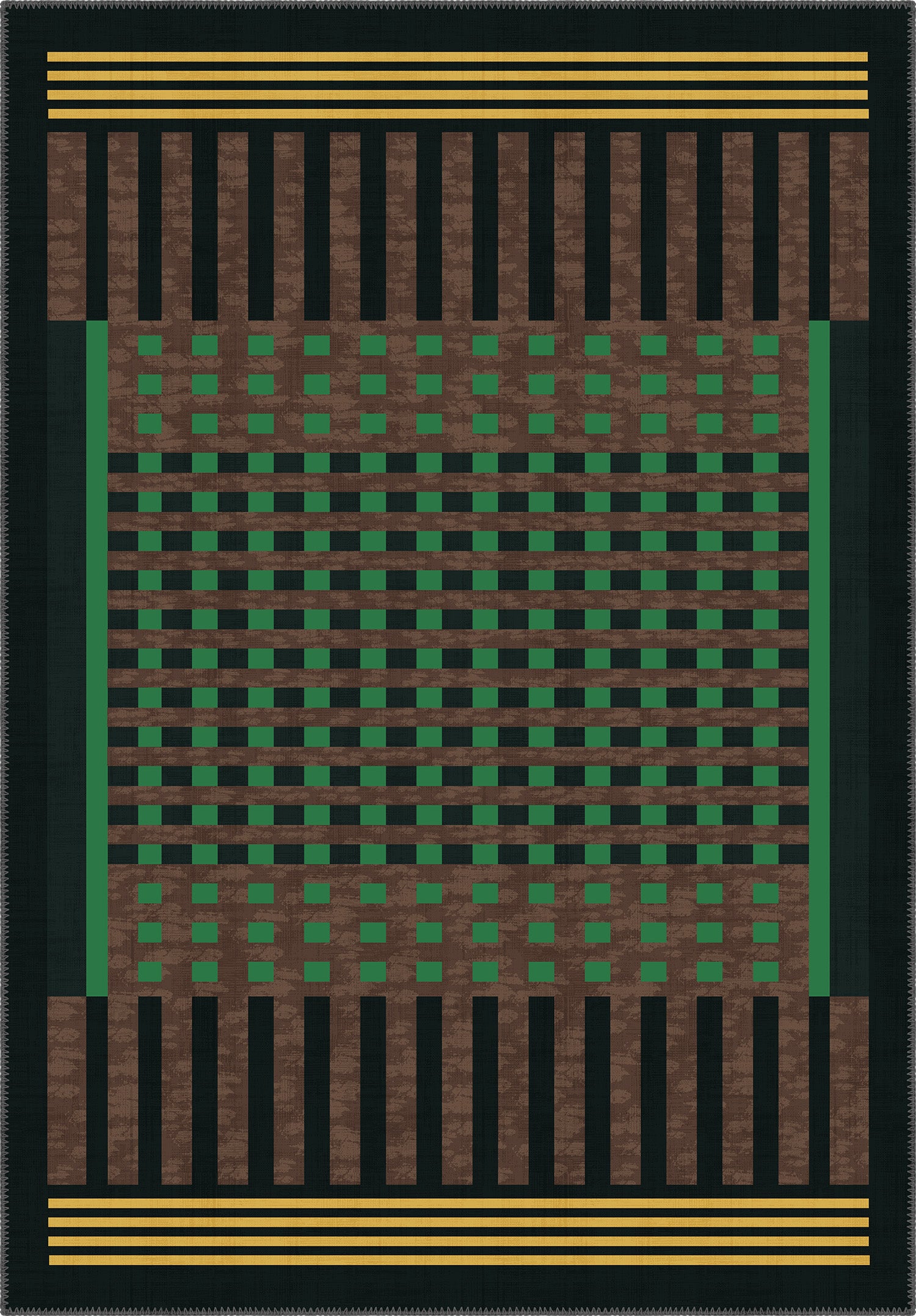 Quillon Geometric Washable Rug