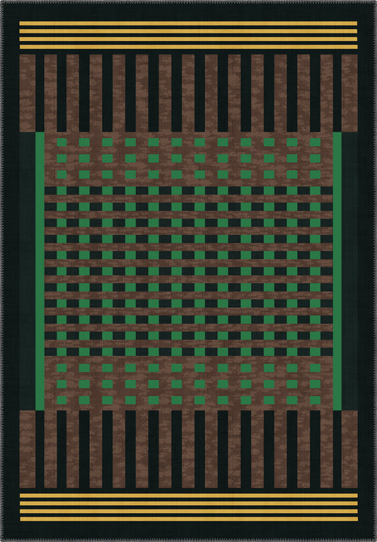 Quillon Geometric Washable Rug