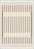 Quillon Striped Cream Rug