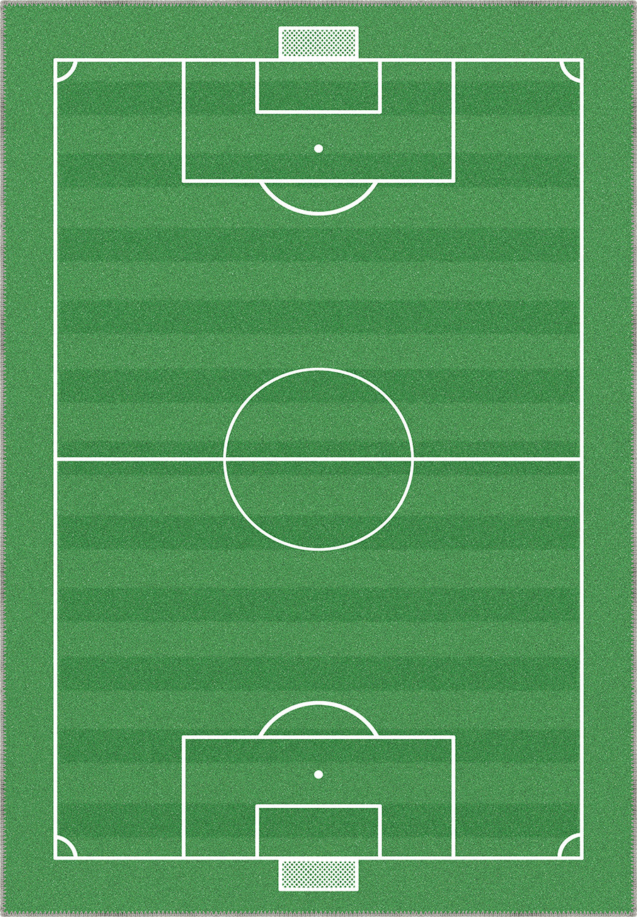 Striker Green Football Rug