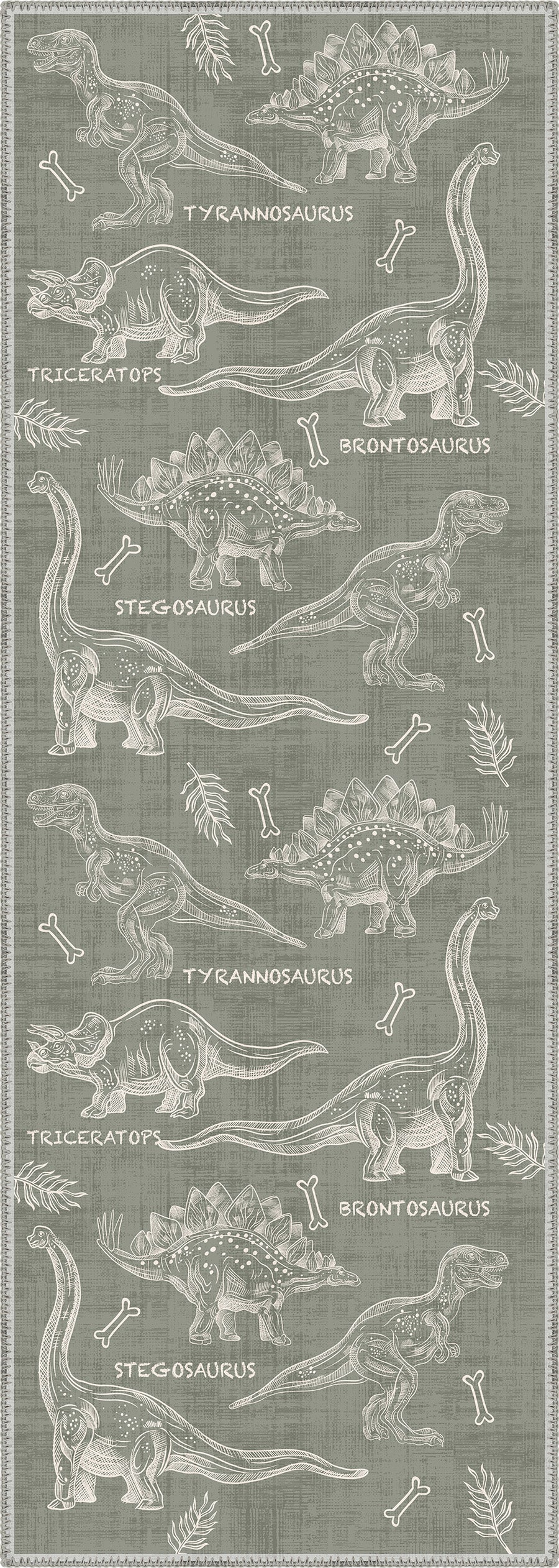 Daxon Green Dinosaur Rug | Rugette Kids Room Rug