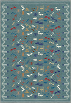 Miran Teal Berber Rug