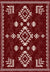 Lina Burgundy Rustic Rug