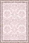 Baroque pastel rug in blush pink color.
