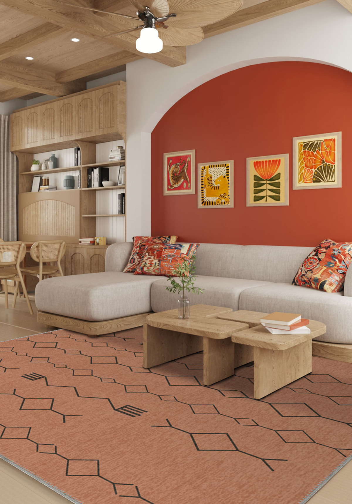 Nira Terracotta Berber Rug