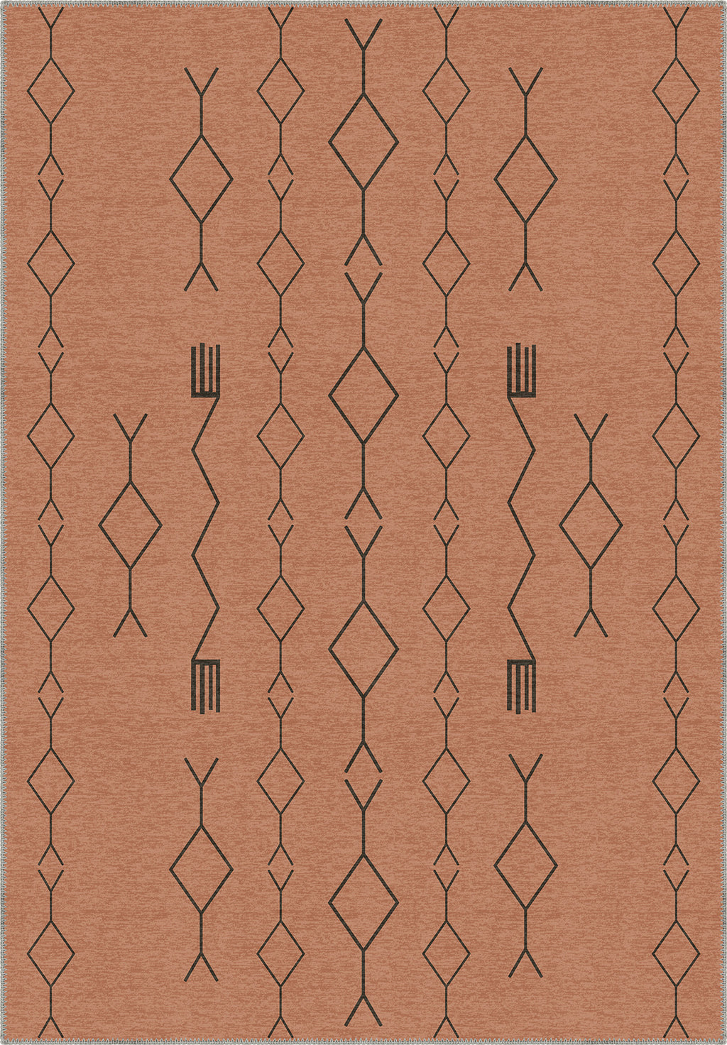 Terracotta berber rug
