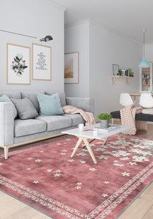 Hanami Pink Japanese Rug