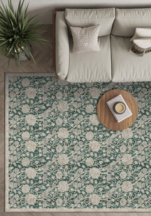 Thalassa Green Country Rug