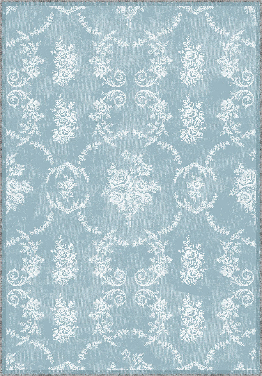 Colette Blue Farmhouse Rug