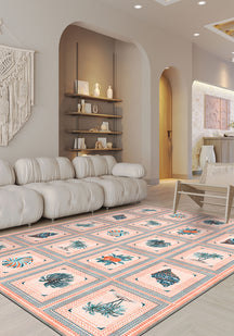 Nautical rug for living room.