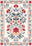 Floral Anatolian rug for living room.