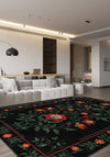 Amara Black Anatolian Rug