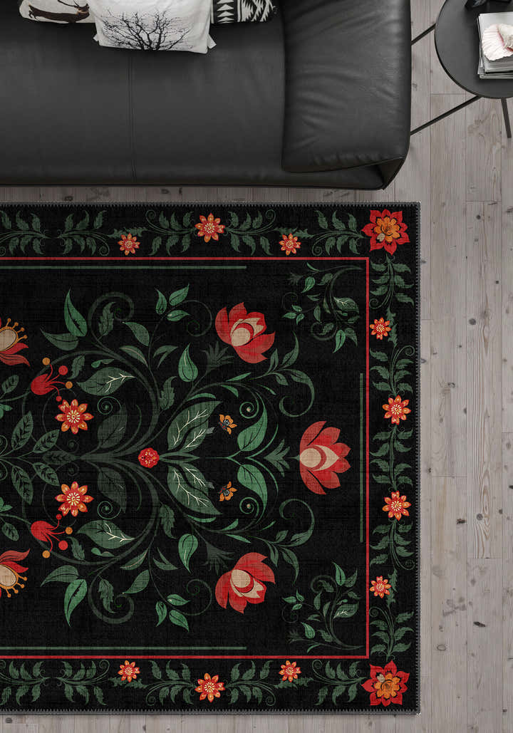 Amara Black Anatolian Rug
