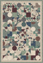Cool geometric rug for living room.
