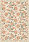 Eulalia Coral Floral Rug