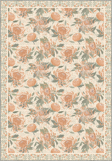 Eulalia Coral Floral Rug