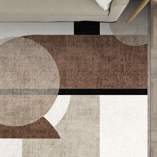 Geometric rug for living room.