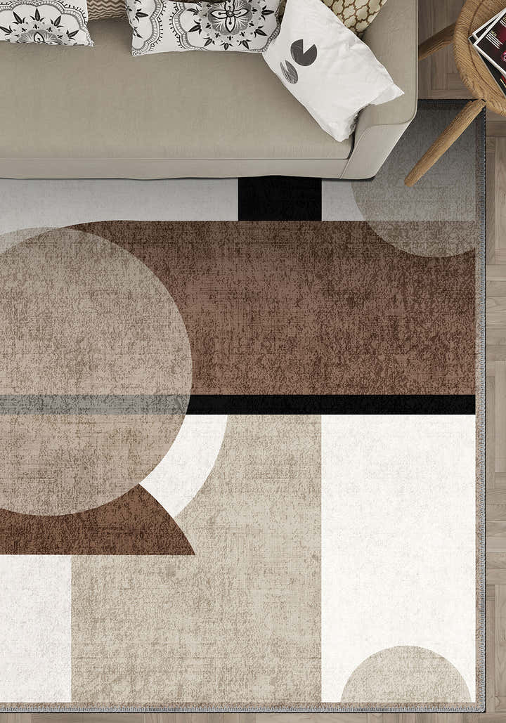Geometric rug for living room.