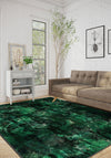 Malachite rug for living room.