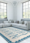 Decorative fish rug for living room.