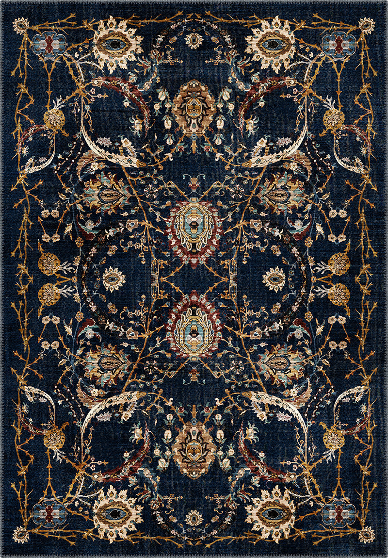 Valmora Navy Blue Royal Rug | Rugette Persian Rug