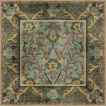 Arabella Sage Green Victorian Rug