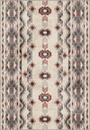 Beige navajo rug for living room.